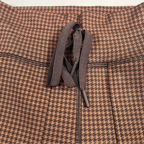OFFLINE by AERIE Mini Brown and Black Houndstooth Drawchord Leggings Size XS - Picture 4 of 12